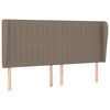 vidaXL Sommier &agrave; lattes de lit avec matelas Taupe 200x200 cm Tissu