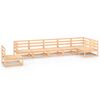 vidaXL Salon de jardin 7 pcs bois de pin massif