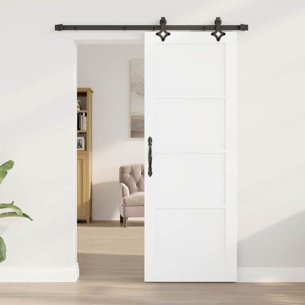 vidaXL Porte coulissante ORKDAL Blanc 73,5 x 198,5 cm Pin massif