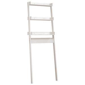 vidaXL &Eacute;tag&egrave;re de toilette Blanc 63,5x32x179 cm Bois de pin massif