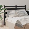 vidaXL T&ecirc;te de lit Noir 166x4x100 cm Bois massif de pin