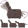 vidaXL Fauteuil inclinable &eacute;lectrique marron similicuir