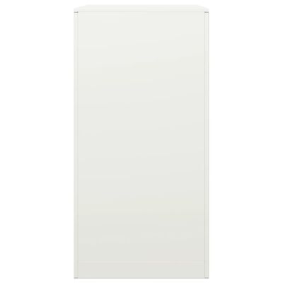 vidaXL Portant de bois de chauffage blanc 60x40x80 cm acier