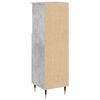 vidaXL Armoire de salle de bain gris b&eacute;ton 30x30x100 cm