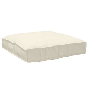 vidaXL Coussin Tissu Oxford Cr&egrave;me 80 x 80 x 12 cm
