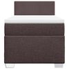 vidaXL Sommier &agrave; lattes de lit avec matelas Marron fonc&eacute; 90x200 cm