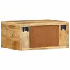 vidaXL Tables de chevet murales 2 pcs bois de manguier massif brut