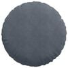 vidaXL Coussins de si&egrave;ge 2 pcs Gris fonc&eacute; &Oslash; 40 x 13 cm Velours