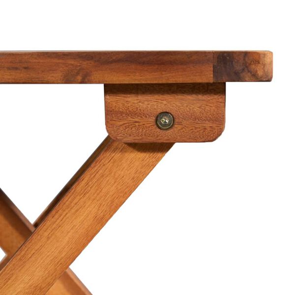vidaXL Chaises longues lot de 2 et table R&eacute;sine tress&eacute;e et Bois acacia