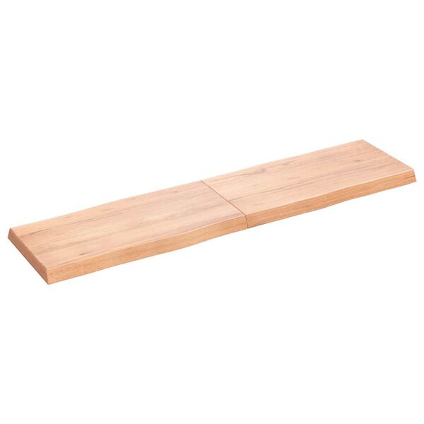 vidaXL Dessus de table bois massif trait&eacute; bordure assortie