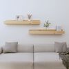 vidaXL &Eacute;tag&egrave;res murales 2 pcs 80x12x9 cm Bois de pin massif