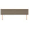 vidaXL T&ecirc;tes de lit 2 pcs Taupe 100x5x78/88 cm Tissu