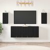 vidaXL Ensemble meuble TV 7 pcs Ch&ecirc;ne noir 30,5 x 30 x 60 cm