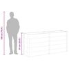 vidaXL Lit sur&eacute;lev&eacute; de jardin 200x50x91 cm WPC Gris