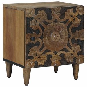 vidaXL Cabinet de chevet Marron 40 x 33 x 46 cm Bois de mangue massif
