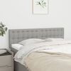 vidaXL T&ecirc;tes de lit Gris clair 144x5x78/88 cm Tissu