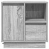 vidaXL Cabinet de chevet Gris 50 x 34,5 x 50 cm. Bois d'ing&eacute;nierie