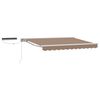 vidaXL Auvent r&eacute;tractable &eacute;lectrique Taupe 5 x 3 m