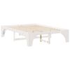 vidaXL Cadre de lit Blanc 160 x 200 cm Pin massif