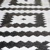 Bo-Camp Tapis d'ext&eacute;rieur Chill mat Lewisham 2x1,8 m M noir et blanc