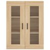 vidaXL Buffet haut Ch&ecirc;ne sonoma 69,5x34x180 cm Bois d'ing&eacute;nierie