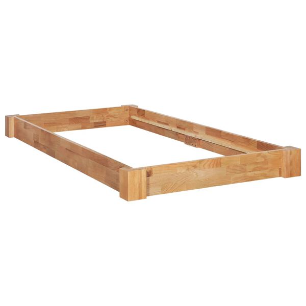 vidaXL Cadre de lit sans matelas bois de ch&ecirc;ne massif 90x200 cm