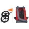 Animal Boulevard Remorque &agrave; v&eacute;lo animaux de compagnie M Rouge et gris