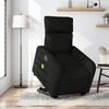 vidaXL Fauteuil inclinable de massage &eacute;lectrique Noir Tissu