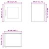vidaXL Armoire de cuisine Lucca 2 pcs Gris b&eacute;ton 40 x 31 x 40 cm