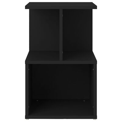 vidaXL Tables de chevet 2 pcs noir 35x35x55 cm bois d'ingénierie