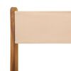 vidaXL Chaises de jardin pliantes lot de 8 beige tissu et bois massif