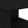 vidaXL Meuble d'appoint Ch&ecirc;ne noir 35 x 35 x 55 cm Bois d'ing&eacute;nierie