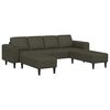 vidaXL Canap&eacute; de salon 3 pc Vert arm&eacute;e
