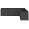 vidaXL Jardini&egrave;re noir 160x160x53 cm polypropyl&egrave;ne