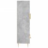 vidaXL Buffet haut gris b&eacute;ton 69,5x31x115 cm bois d'ing&eacute;nierie