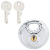 vidaXL Serrures Discus avec Cl&eacute;s 6 pcs Argent 7 x 2,4 x 7 cm