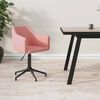 vidaXL Chaise pivotante de salle &agrave; manger Rose Velours