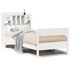 vidaXL Lit biblioth&egrave;que sans matelas blanc 90x190cm bois de pin massif