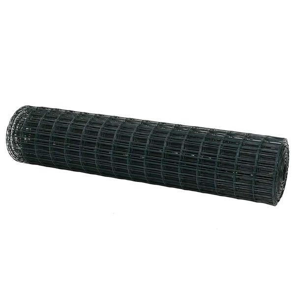 vidaXL Cl&ocirc;ture Euro Vert 1,2 x 10 m Fer rev&ecirc;tu de PVC