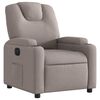 vidaXL Fauteuil inclinable &eacute;lectrique Taupe Tissu