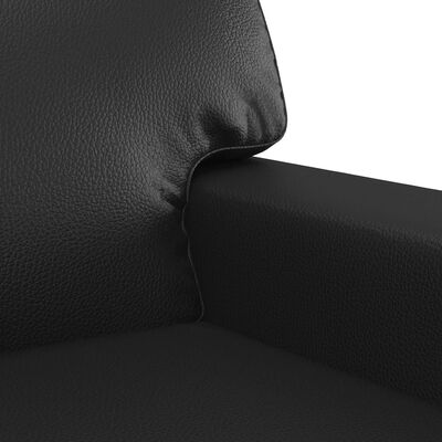 vidaXL Fauteuil Noir 60 cm Similicuir