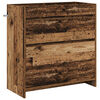 vidaXL Meuble sous lavabo de salle de bain Bois ancien