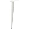 vidaXL Pieds de table basse coniques 4 pi&egrave;ces Blanc 42-43 cm Acier