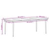 vidaXL Ensemble à manger de jardin coussins 9 pcs Résine tressée Verre
