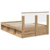 vidaXL Cadre de lit Ch&ecirc;ne artisan 120 x 200 cm Bois d'ing&eacute;nierie