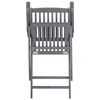 vidaXL Chaises pliables d'ext&eacute;rieur lot de 4 et coussins Bois d'acacia