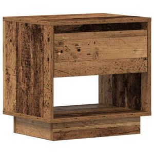 vidaXL Table de nuit Bois ancien 45 x 34 x 44 cm Bois d'ing&eacute;nierie