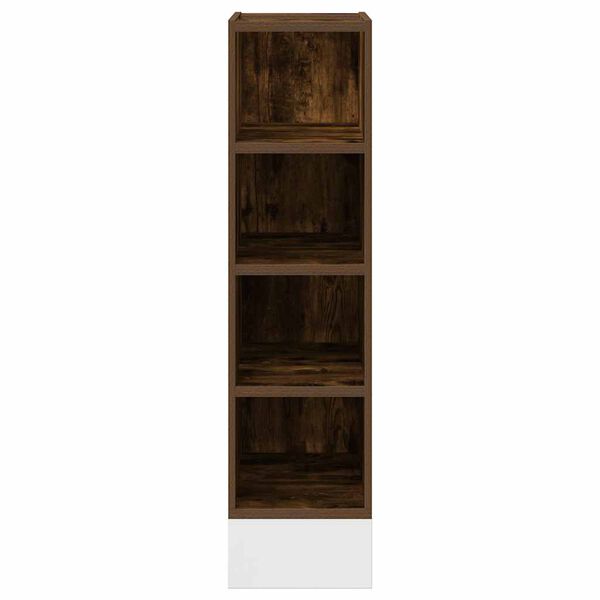 vidaXL Meuble bas "Riga" Ch&ecirc;ne fum&eacute; 20&nbsp;x&nbsp;44,5&nbsp;x&nbsp;81,5&nbsp;cm Bois d'ing&eacute;nierie