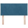vidaXL T&ecirc;te de lit LED Bleu fonc&eacute; 90 cm Cuir synth&eacute;tique