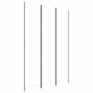 vidaXL Cloison de s&eacute;paration 3 panneaux Blanc 150x220 cm Tissu